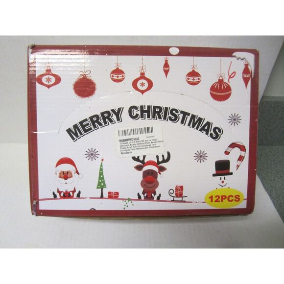 NEW IN BOX SET 12 PLASTIC PEARL BEAD GARLAND EACH 16.5 FT. - Picture 3 of 3